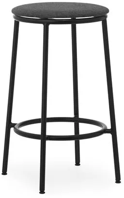 Normann Copenhagen Circa Barstol H65 Polstret Sort/MLF16 Sort