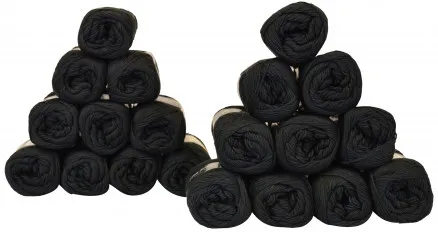 Mayflower Cotton 8/4 Garnpakke Unicolor 1443 Sort - 20 stk - Mayflower Cotton 8/4 Garnpakke Unicolor 1443 Sort - 20 stk