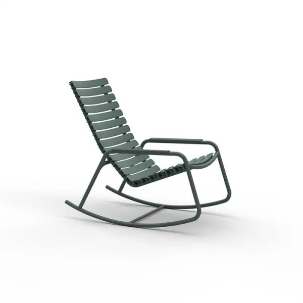 HOUE ReCLIPS gyngestol i genbrugsplast - Olive Green