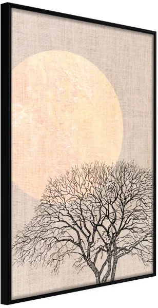 ARTGEIST Plakat med ramme - Tree in the Morning Sort 30x45