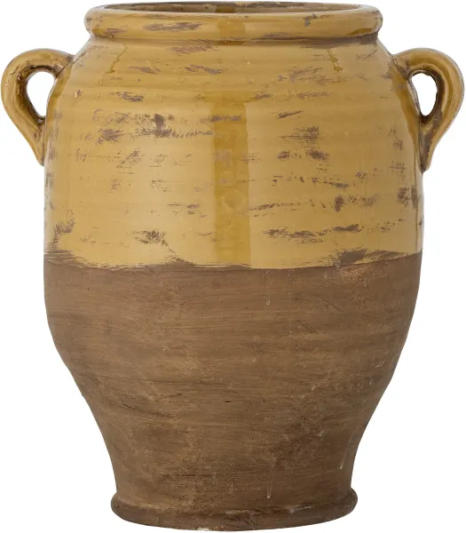 BLOOMINGVILLE Tao dekorationsurtepotte - gul terracotta (H:32)